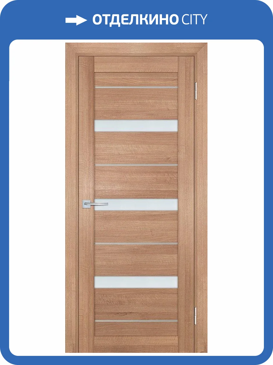 Межкомнатная дверь экошпон Мариам Техно 742, остекленная, миндаль 600x2000 фото 2