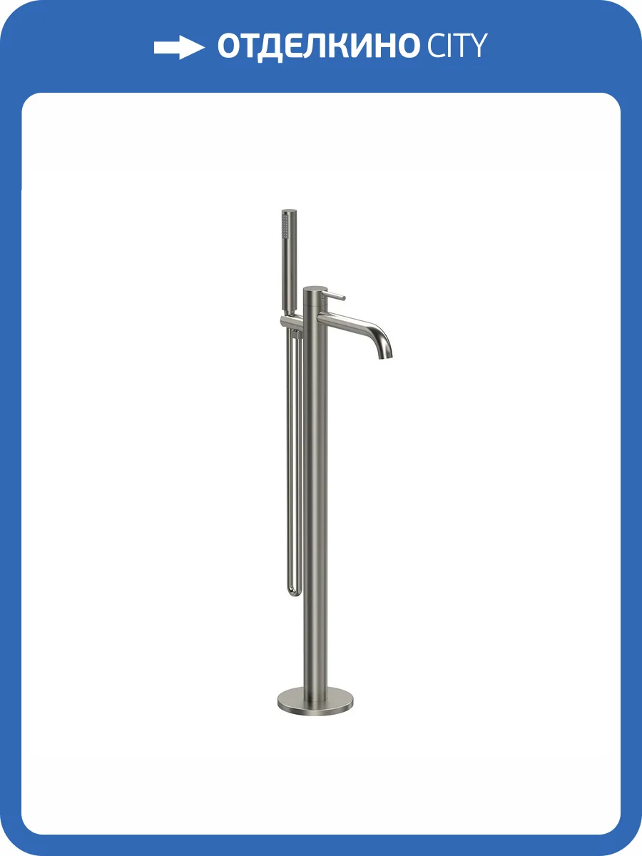 Смеситель для ванны Vincea Desire VTF-1DBN напольный, брашированный никель фото 4