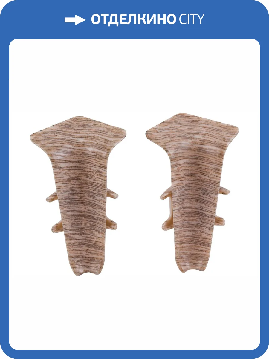 Внутренний угол Ideal Деконика Дуб Снежный 55 мм фото 2