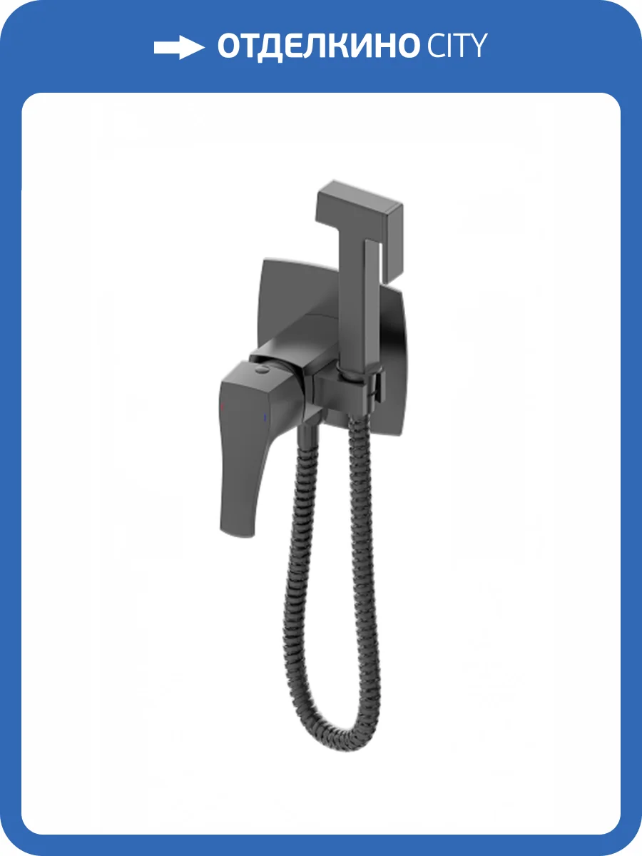 Гигиенический душ Wonzon & Woghand Flex WW-88829072-BGM темный графит, встраиваемый фото 3