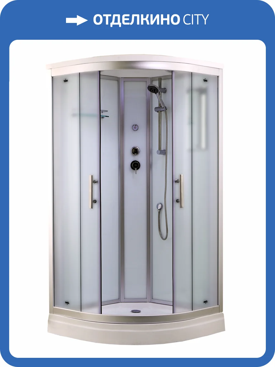Душевая кабина Timo Standart Т-6601 Silver Fabric 100x100x220 фото 5