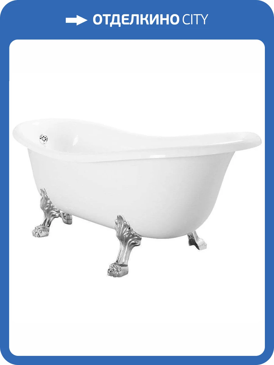 Ванна из искусственного камня Migliore Milady 26920 185x82 хром фото 3