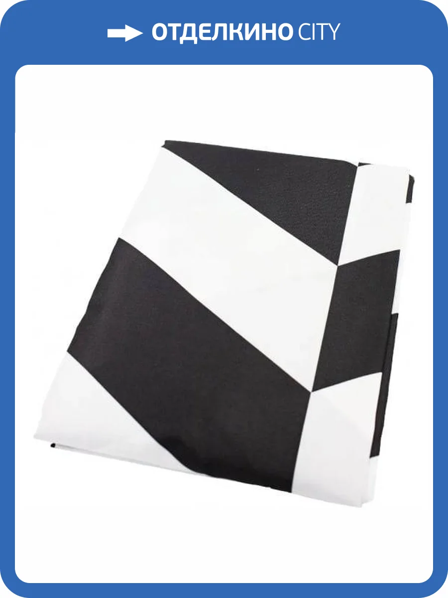 Штора для ванной Bath Plus ch-21303 180x180, белый, черный фото 2