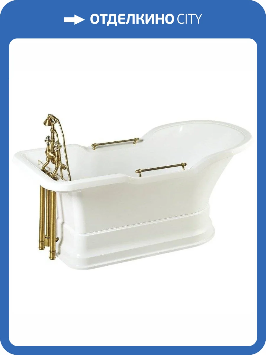 Ванна из искусственного камня Migliore Impero 25811 180x87 бронза фото 3