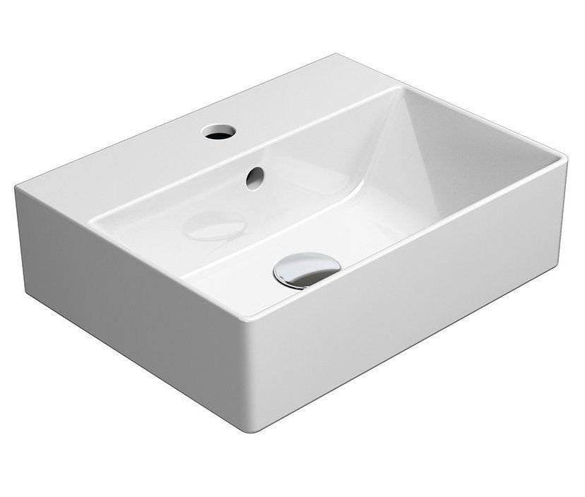 Раковина GSI Kube X 9485111 белый глянцевый, 45x35