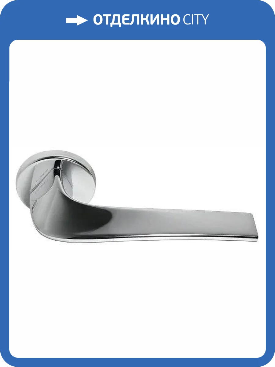 Дверная ручка Morelli COMETA R5 CRO хром толщина розетки - 7мм фото 3