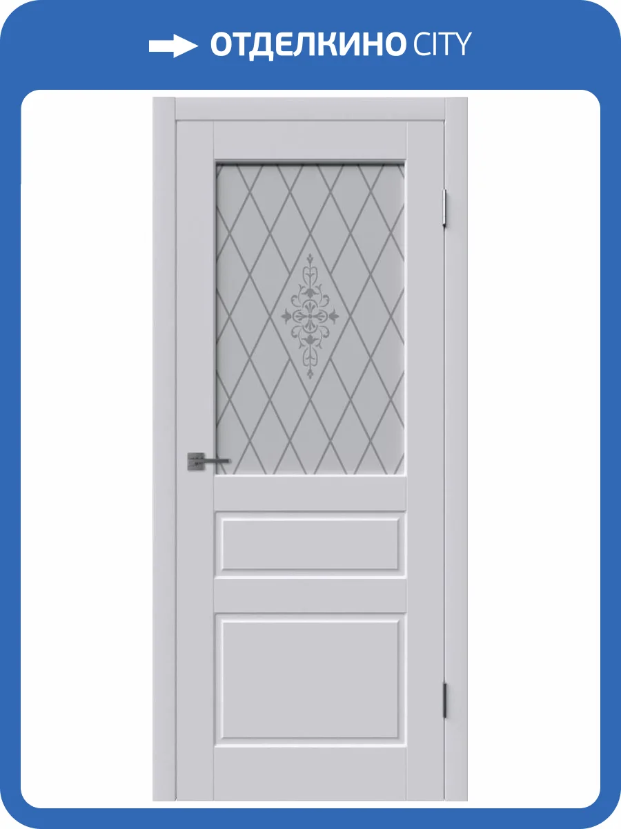 Межкомнатная дверь Владимирская Фабрика Дверей Chester Cotton стекло White Art 800x2000 фото 2