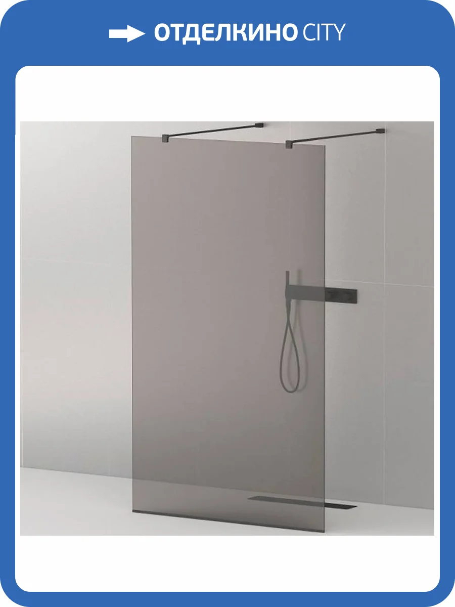 Душевая перегородка Cezares Liberta LIBERTA-L-2-110-120-GR-NERO черный фото 6