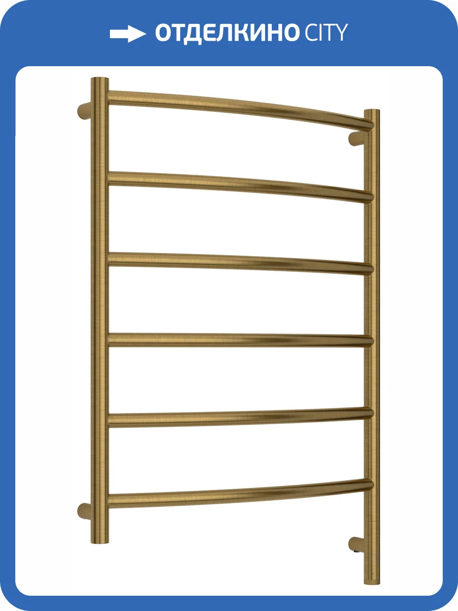 Полотенцесушитель электрический Сунержа Галант 3.1 051-6001-8060 Состаренная латунь, 80x60 фото 5