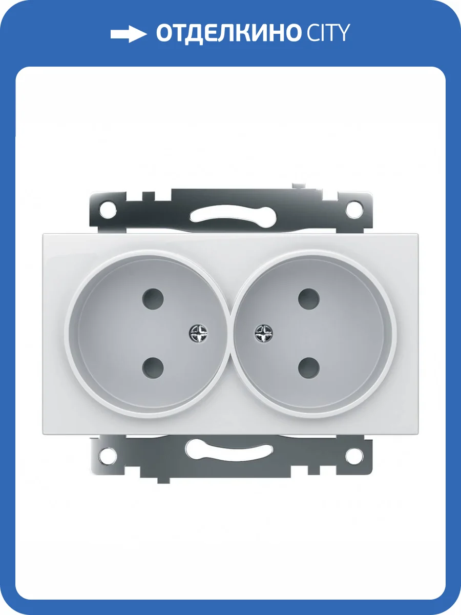 Розетка двойная с защитной шторкой Stekker Катрин 39573 фото 2