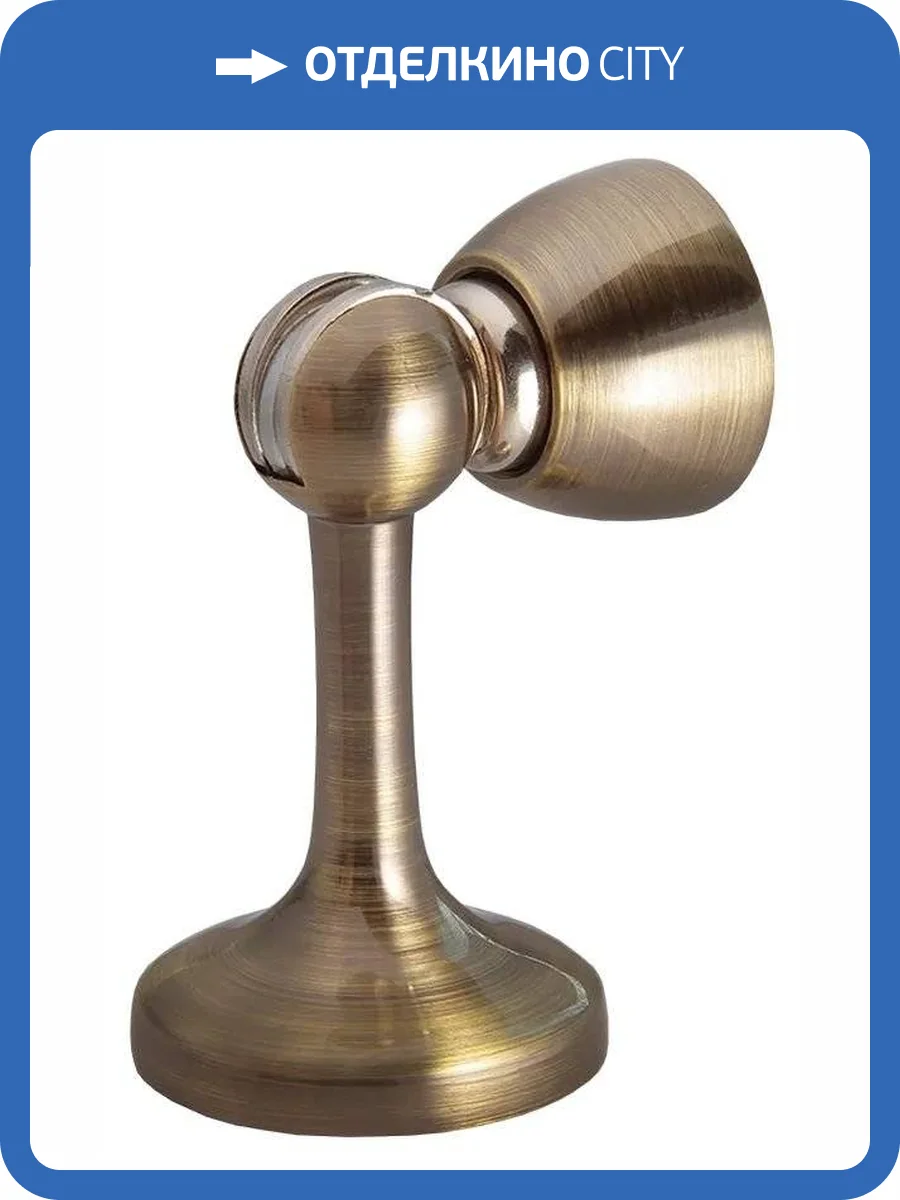 Дверной ограничитель Morelli MDS-3 AB античная бронза, магнитный фото 3