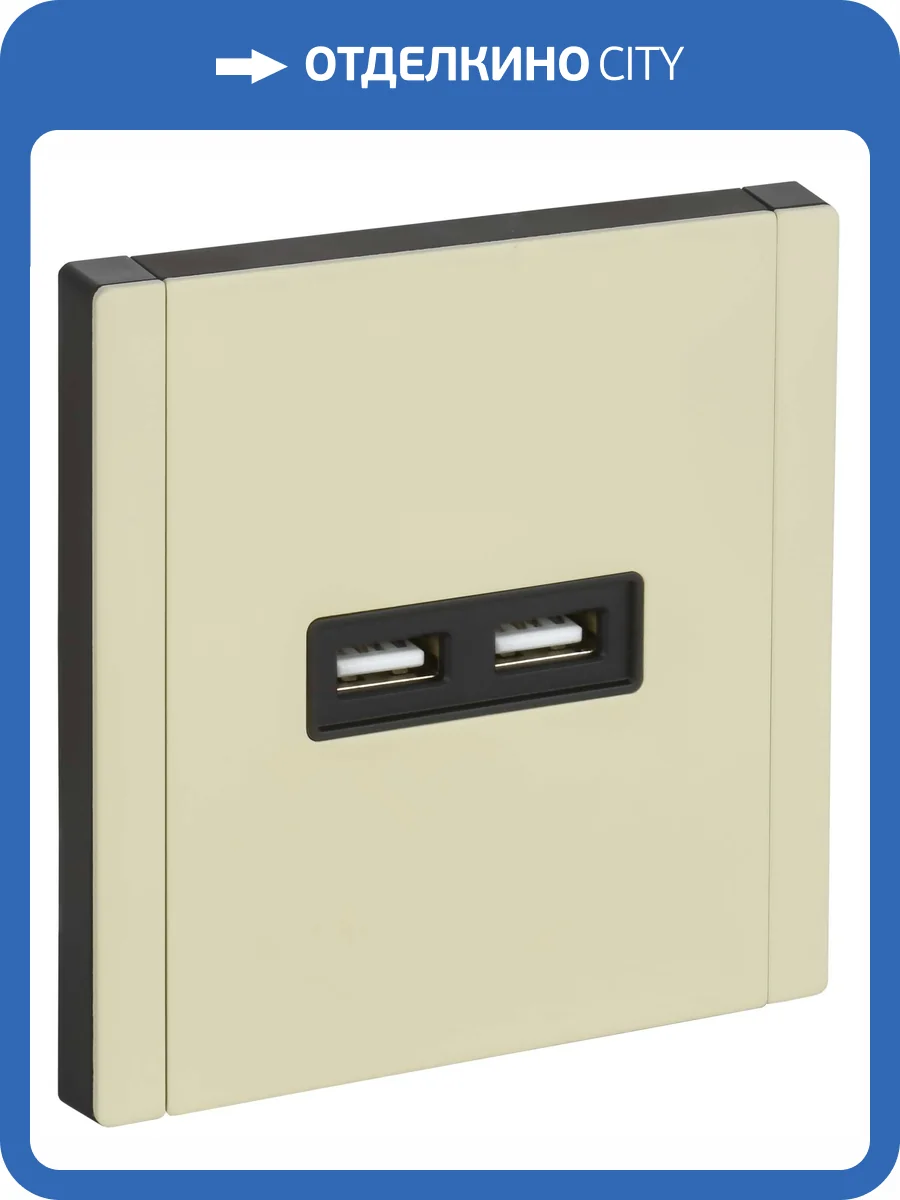 Розетка USB type A+A IEK Forte&Piano FP-U21-D31-M-K41 серый сланец фото 4