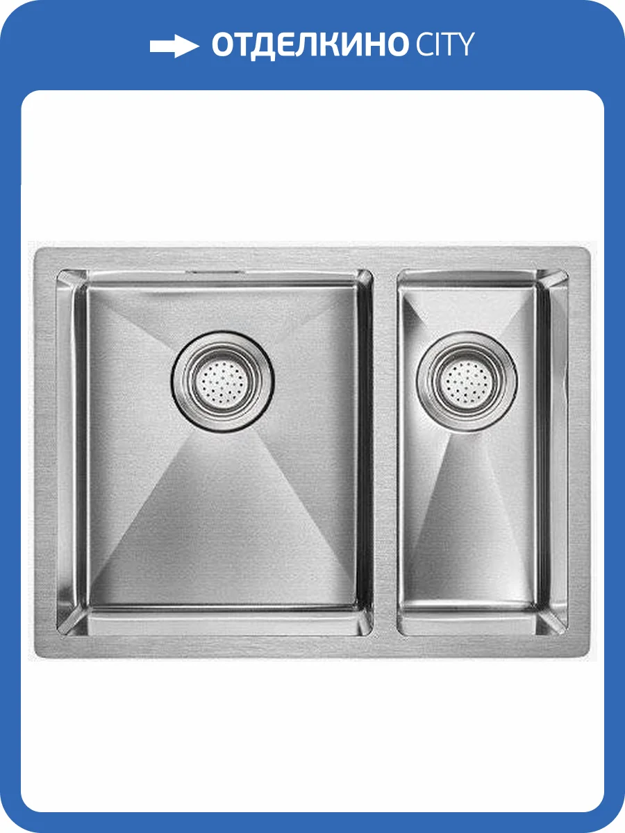 Мойка кухонная Paulmark Annex PM545944-BSL брашированная нержавеющая сталь фото 4