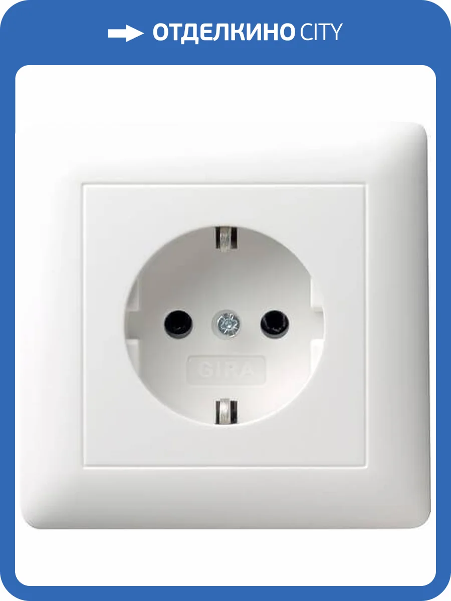 Розетка Gira Standard 55 Schuko с/з 16A 250V безвинтовой зажим чисто-белый глянцевый 044003 фото 2