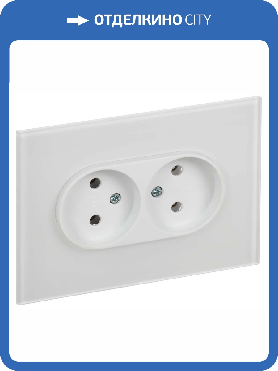 Розетка 2-местная IEK Skandy SK-R20-10-K01 арктический белый фото 7