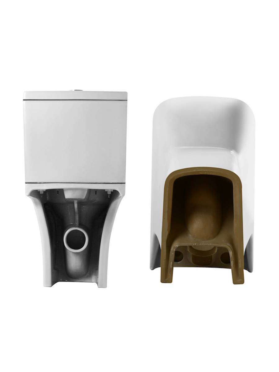 Унитаз-компакт Watersense Nancy Vortex W00750 безободковый, сиденье микролифт фото 5