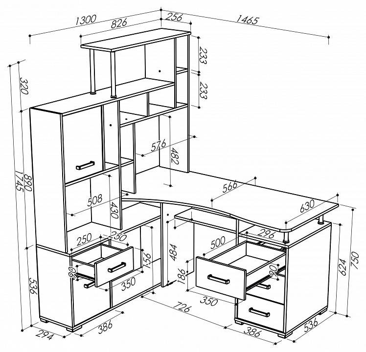 Компьютерный стол Левый МФ Jazz Джаз 15ВМ ЛЕВ Джаз-15ВМ ЛЕВ Венге Дуб молочный фото 2