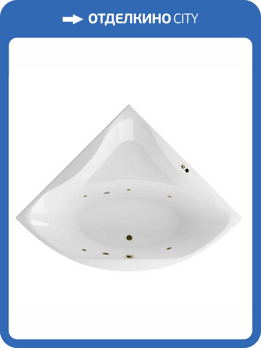 Акриловая ванна Excellent Glamour SOFT WAEX.GLA15.SOFT.BR 150x150 бронза фото 4