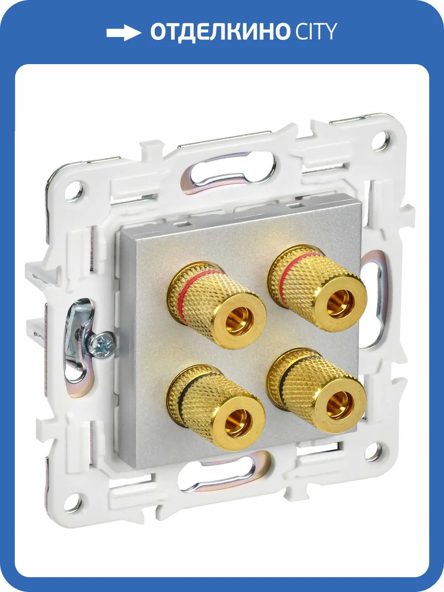 Акустическая розетка IEK Skandy SK-S40-K23 серебряный фото 5