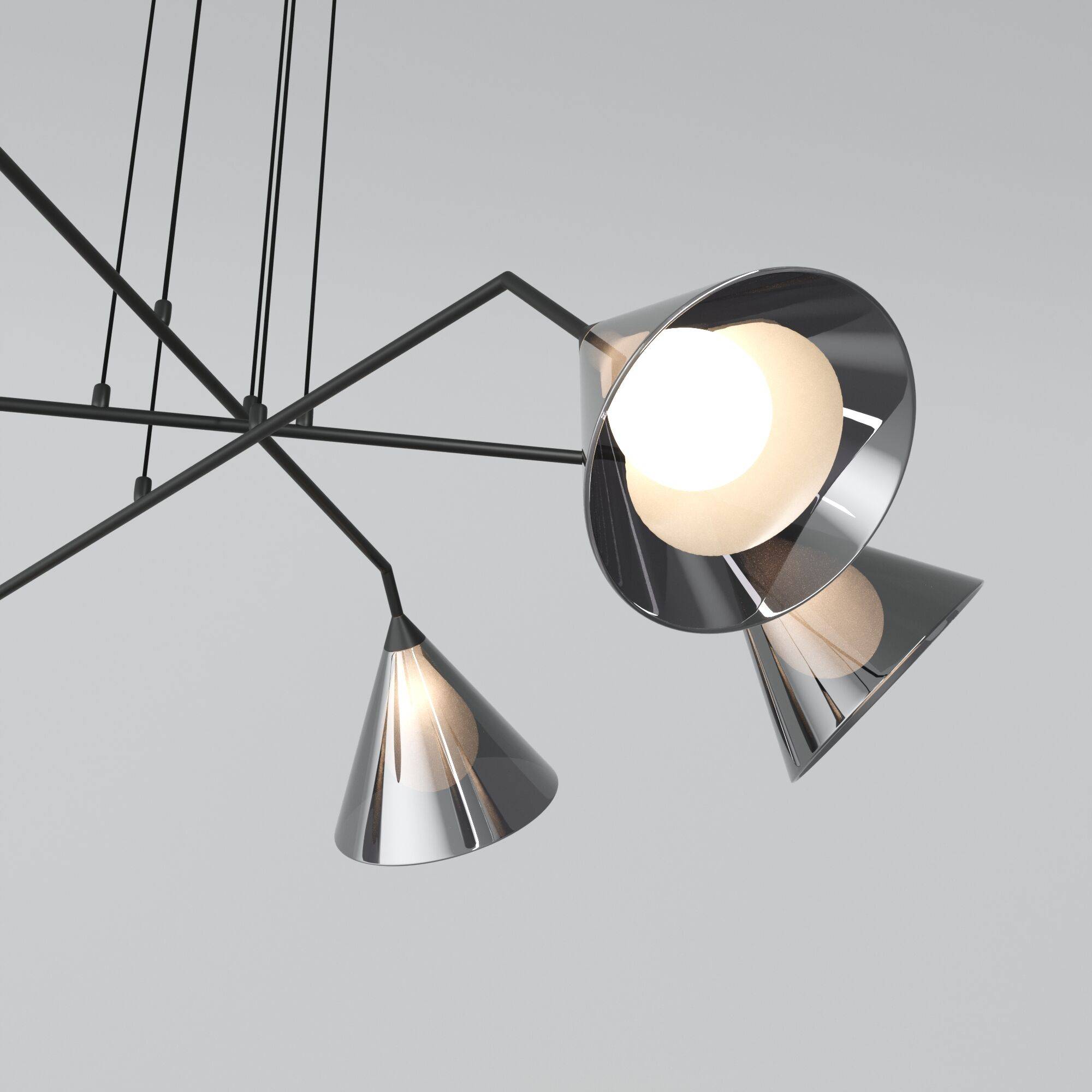 Подвесной светильник Eurosvet Enigma 70161/6 черный Smart фото 2