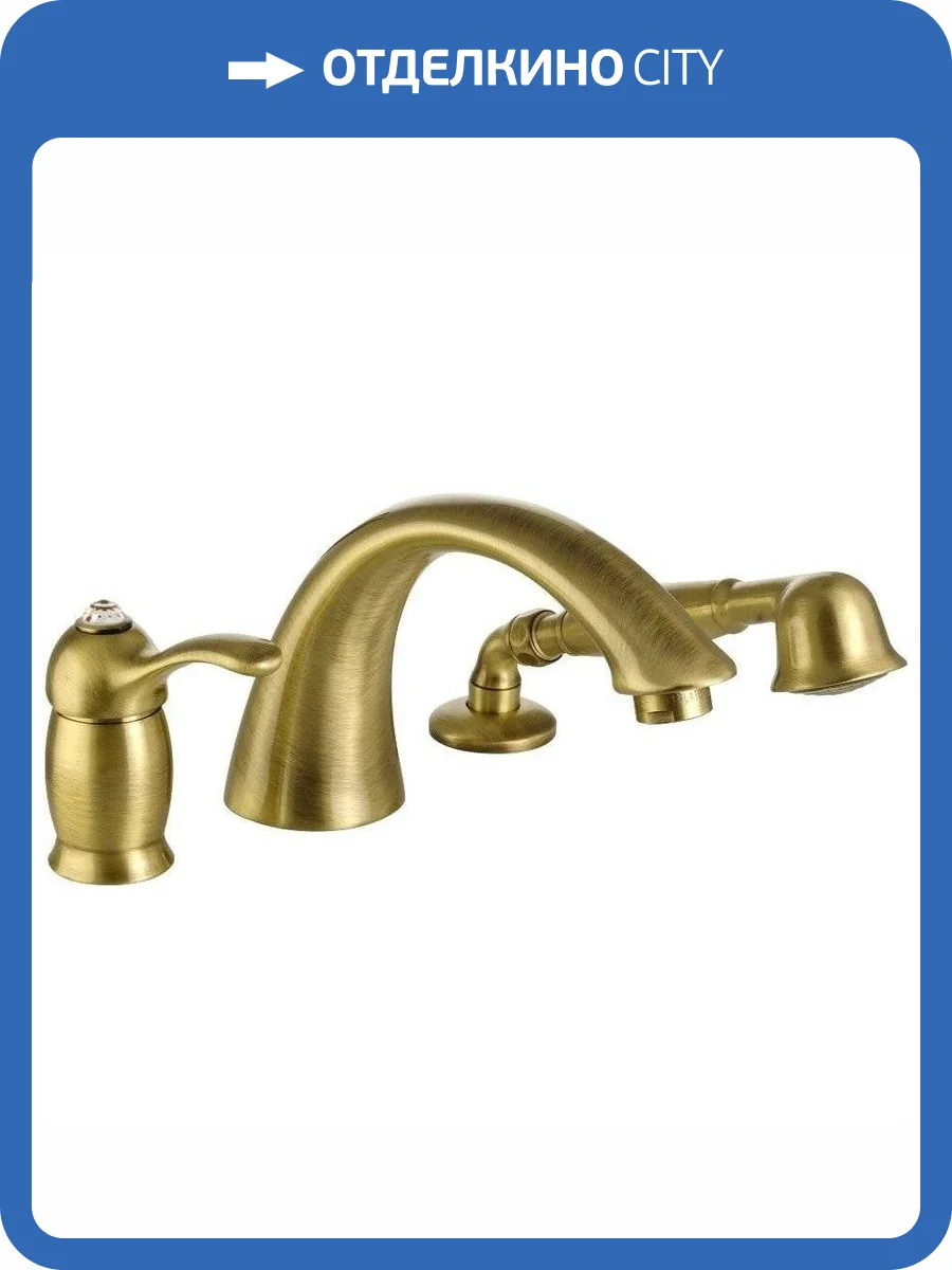 Смеситель на борт ванны Migliore Lem Swarovski 18875 бронза фото 3