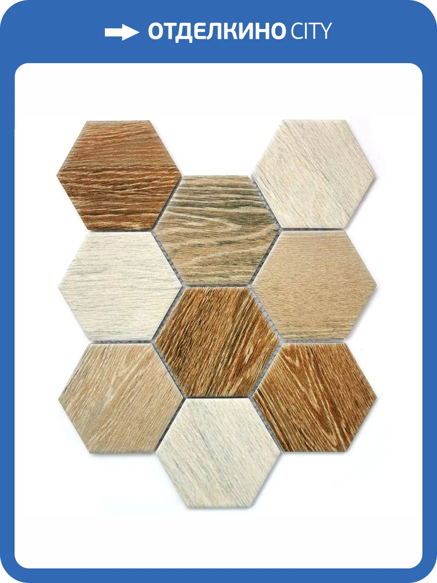 Мозаика Bonaparte Wood Comb (9.5x11) 25.6x29.5 фото 2