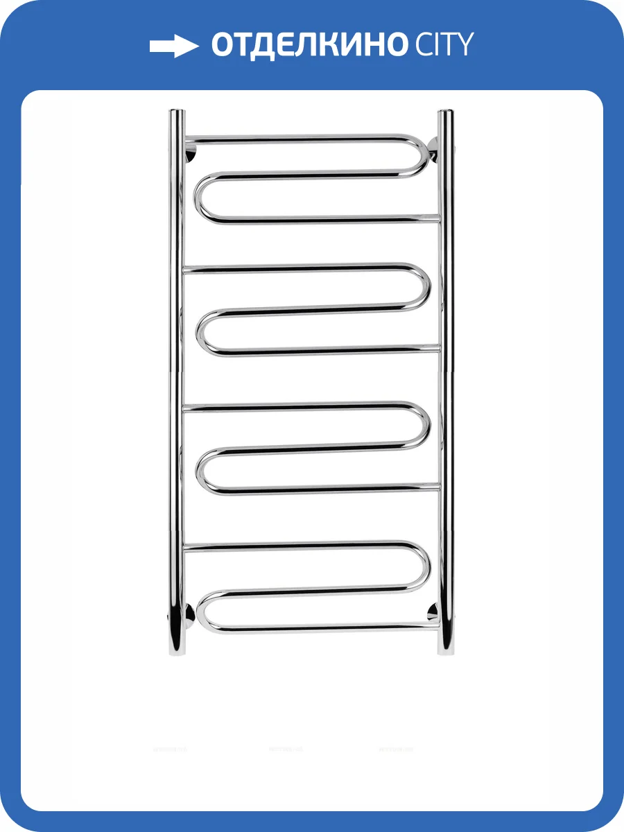 Полотенцесушитель водяной Secado Валенсия 4603759402505 1 100x50, хром, с комплектом подключения фото 3