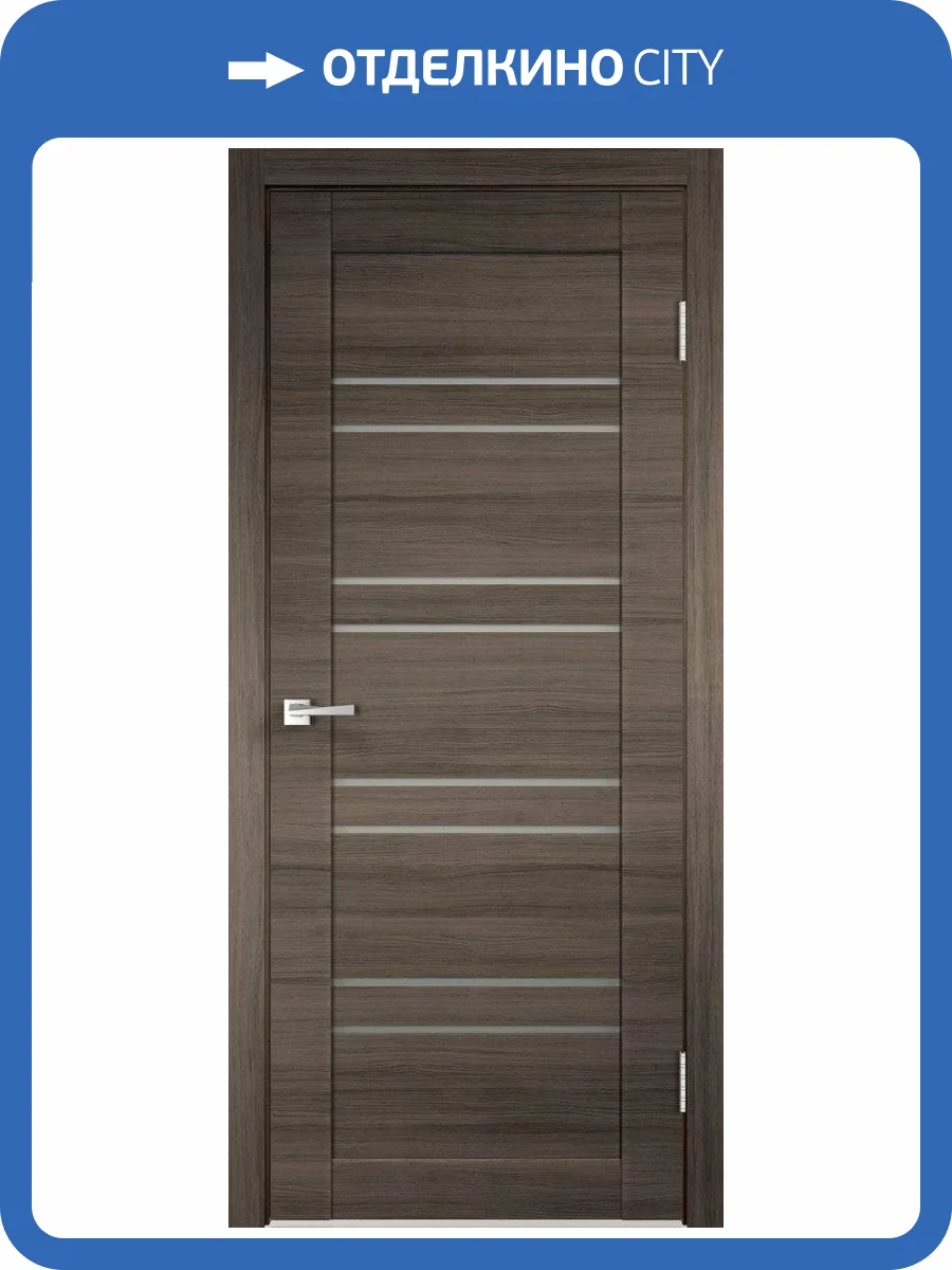 Дверное полотно экошпон VellDoris LINEA 8 VD013904 Мателюкс 700x2000 фото 2