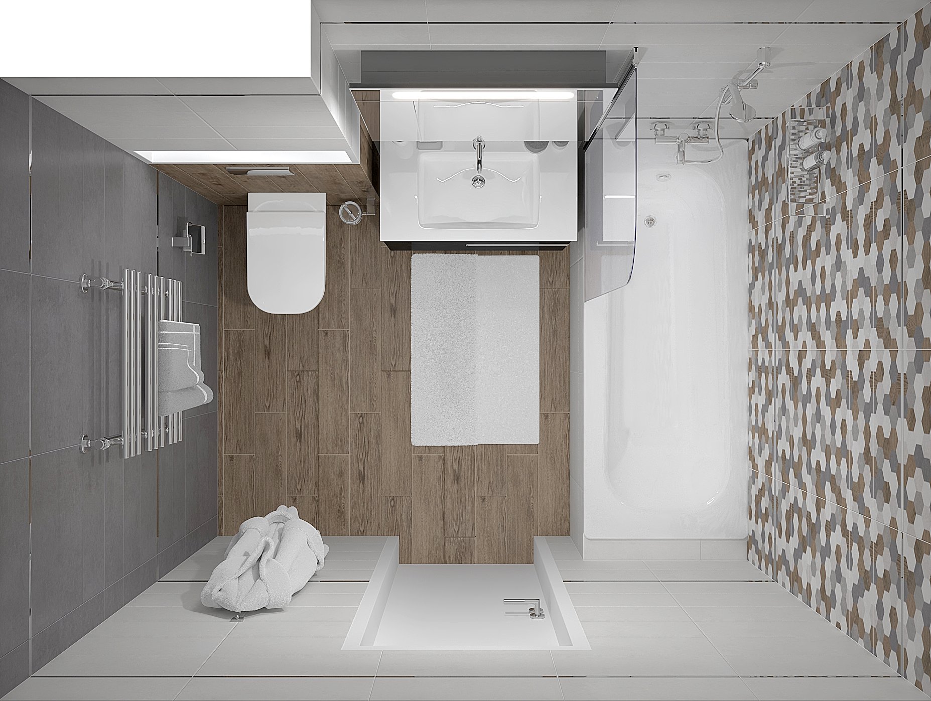Laparet Betonhome мозаика серый фото 5