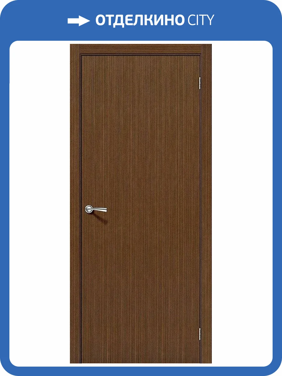 Межкомнатная дверь Bravo 003-0676 Соло-0.V Ф-11 Орех 200x60 фото 2