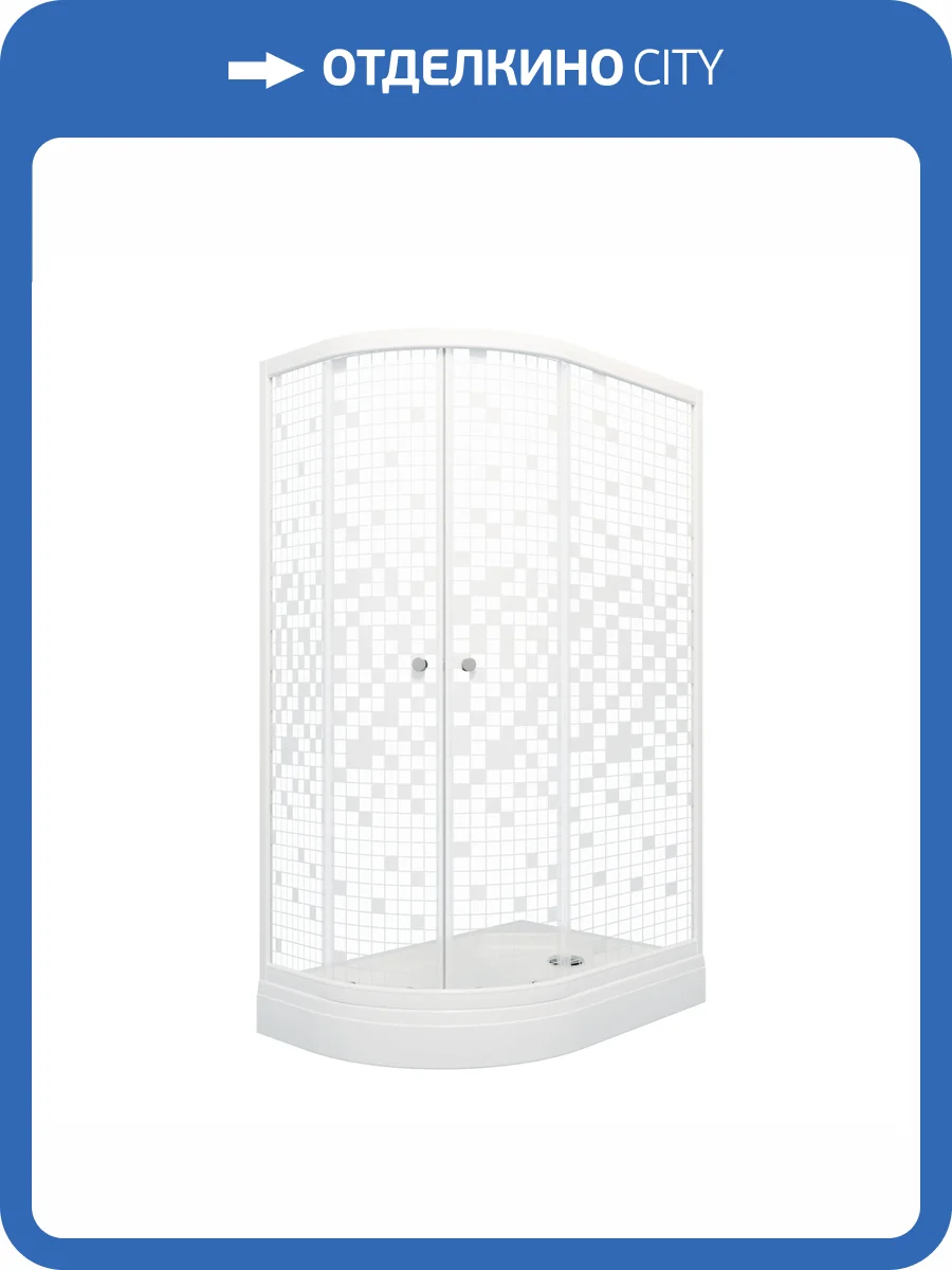 Душевой уголок Triton Коралл А Щ0000061781 профиль белый, стекло прозрачное, правый, 120x80 фото 5