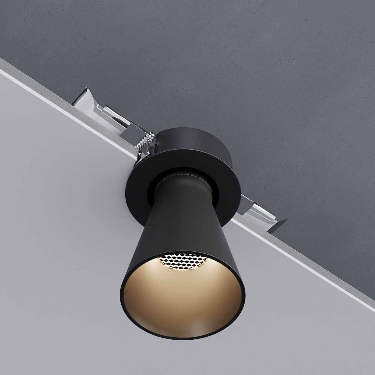 Встраиваемый точечный светодиодный светильник Elektrostandard Bell 25097/LED 8W 3000K черный фото 6
