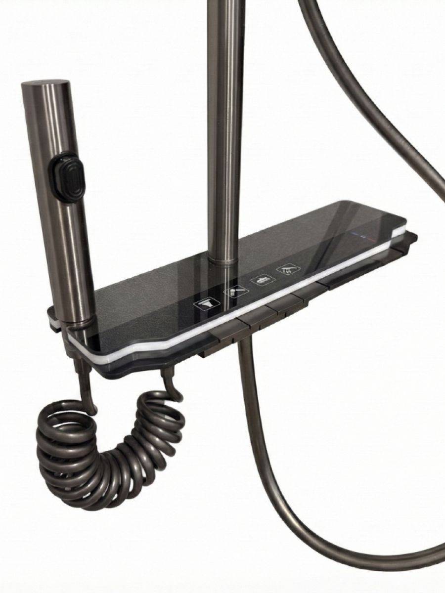 Душевая система Watersense Amelia Powerful W01817 графит фото 15