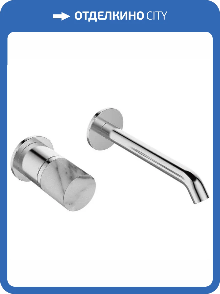 Смеситель для раковины Bronze de Luxe Focus 24686CM с внутренней частью, хром, мрамор фото 8