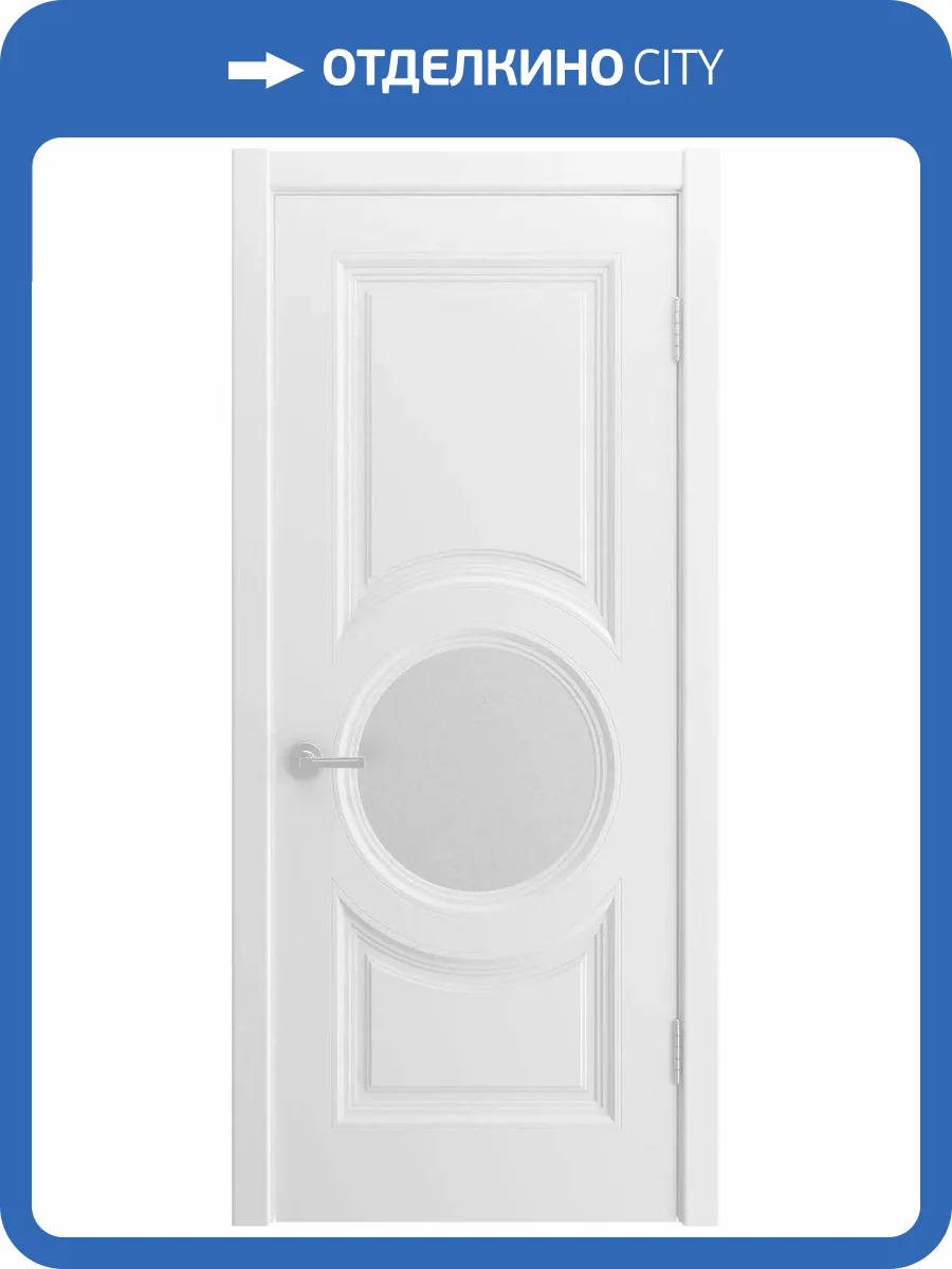 Межкомнатная дверь Шейл Дорс Шелли-8 полотно Белое, стекло сатинат 900x2000 фото 2