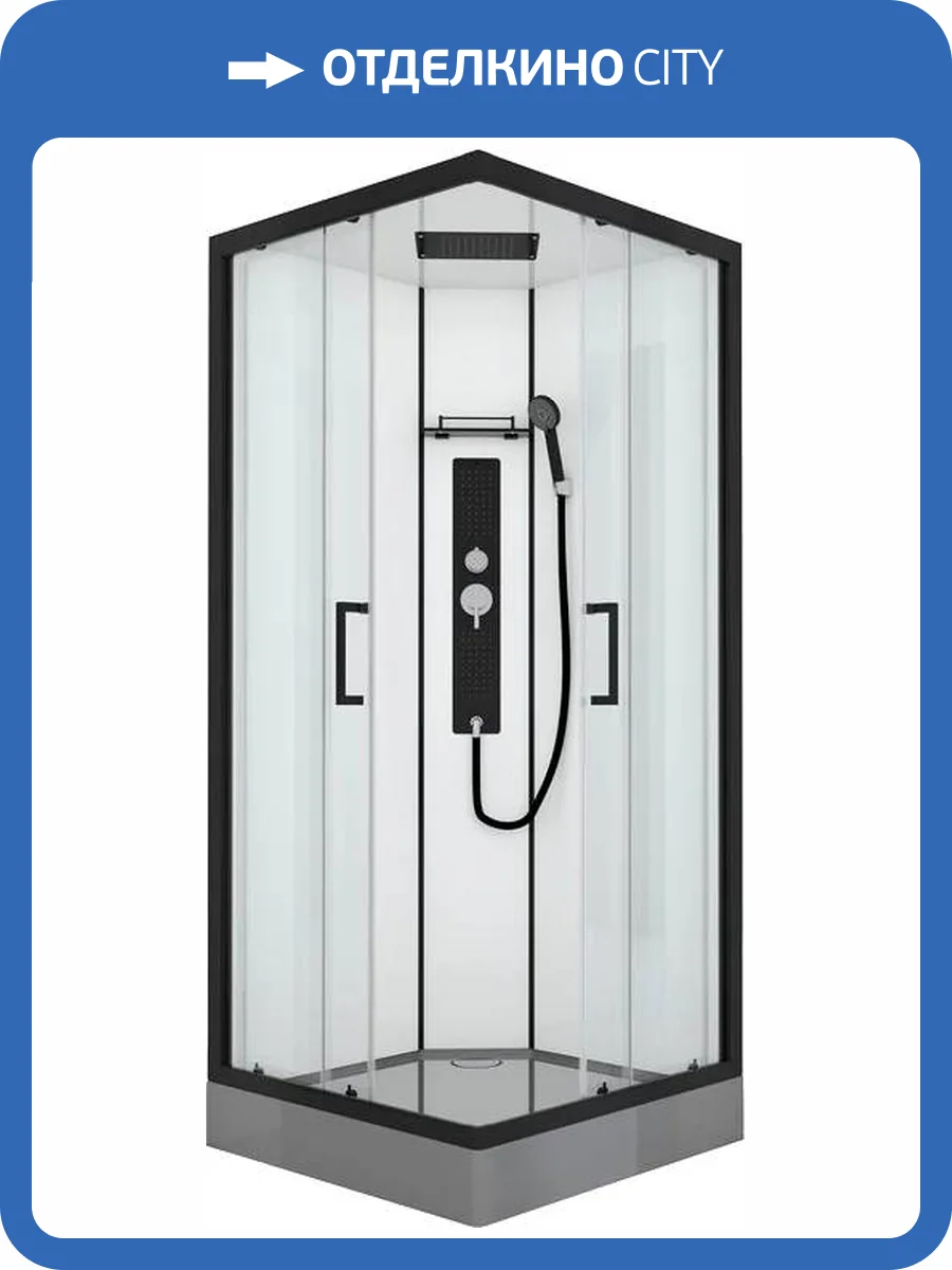 Душевая кабина Black&White Galaxy G8002 900х900х2150, с низким поддоном фото 11