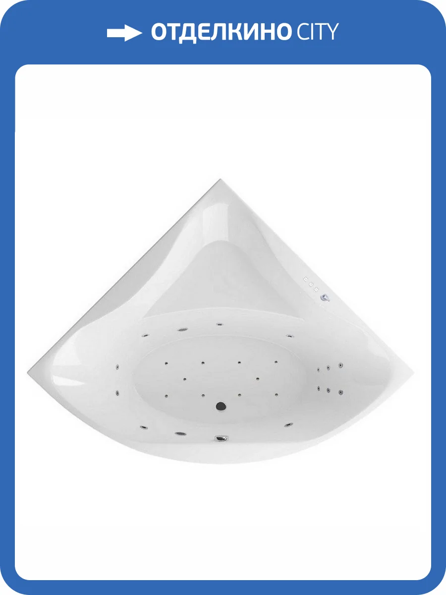 Акриловая ванна Excellent Glamour ULTRA WAEX.GLA15.ULTRA.CR 150x150 хром фото 11