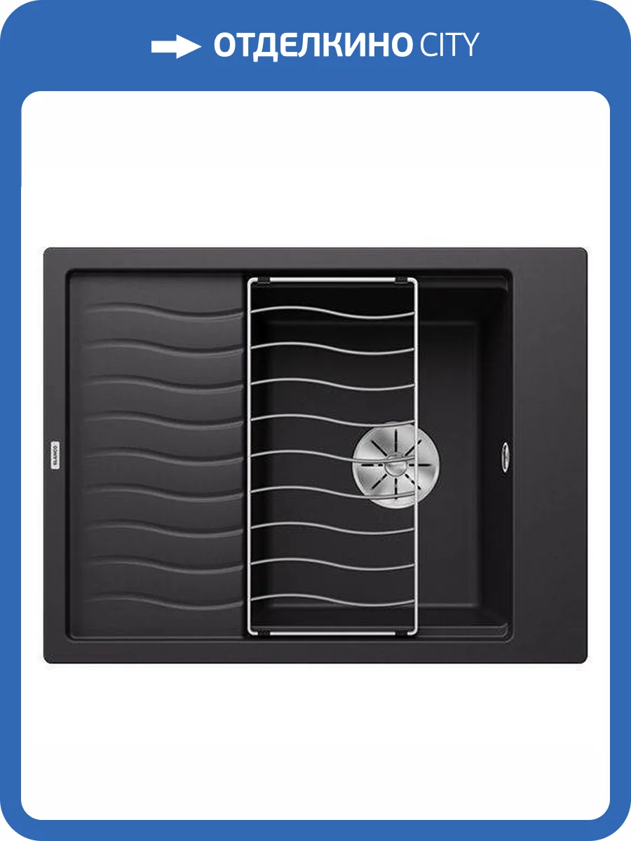 Мойка кухонная Blanco Elon 45 S 525879 черный фото 3