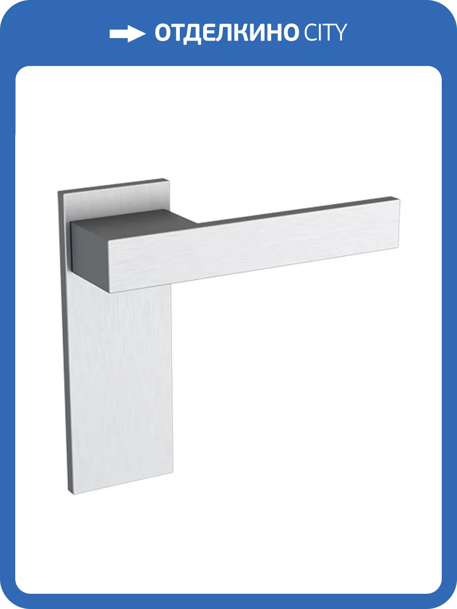 Ручка Profil Doors Comit 360 pl на планке PL65 хром матовый (комплект из 2 шт) фото 2