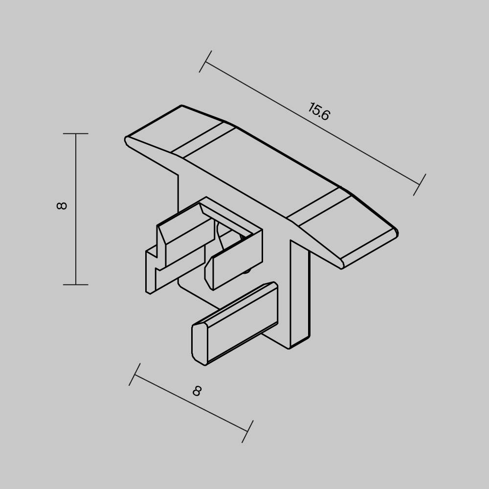 Комплект заглушек для профиля Led Strip 642084 фото 4