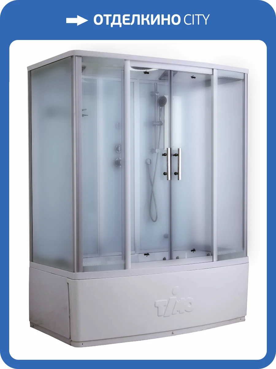 Душевая кабина Timo Standart Т-6650 Silver Fabric 150x88x220 фото 4