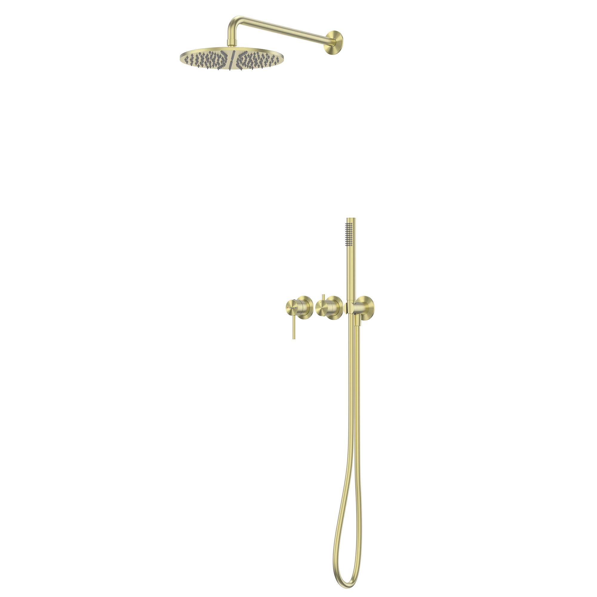 Душевая система Abber Wasser Kreis 316 AF8118BG золото брашированное