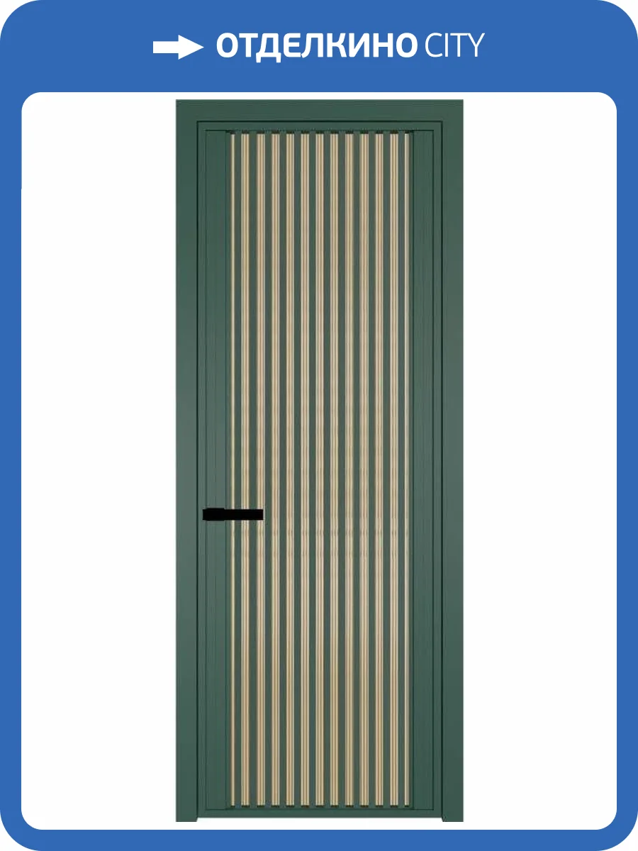 Межкомнатная дверь Profil Doors 3 AGP цвет профиля Зеленый воск, стекло безопасное 6 мм мору золото 800x2000 фото 2