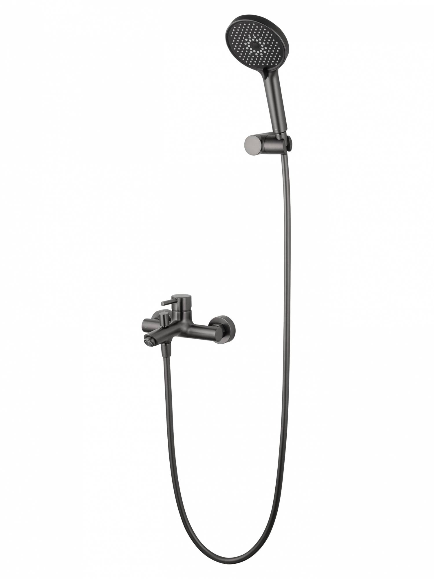 Смеситель для ванны с душем Wonzon & Woghand Solo WW-639032-1-BGM темный графит