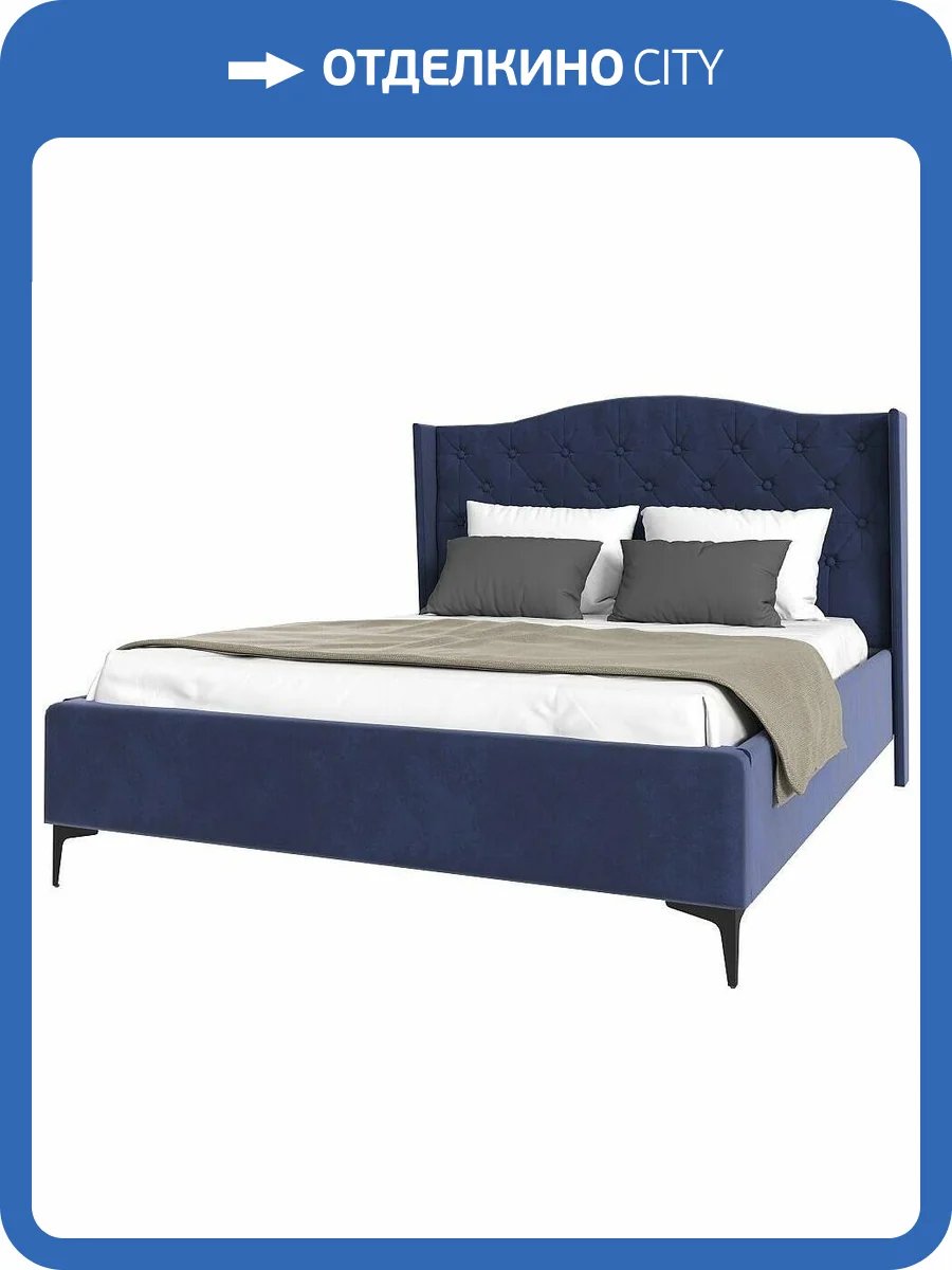 Кровать 1600х2000 НК-Мебель Tango 72306826 Индиго 135x181x220.5 фото 2