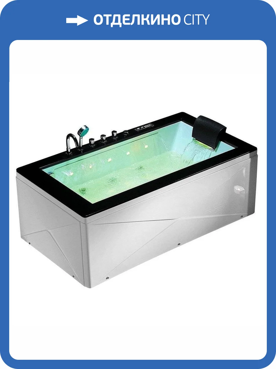 Акриловая ванна Gemy G9258 180x100 фото 5