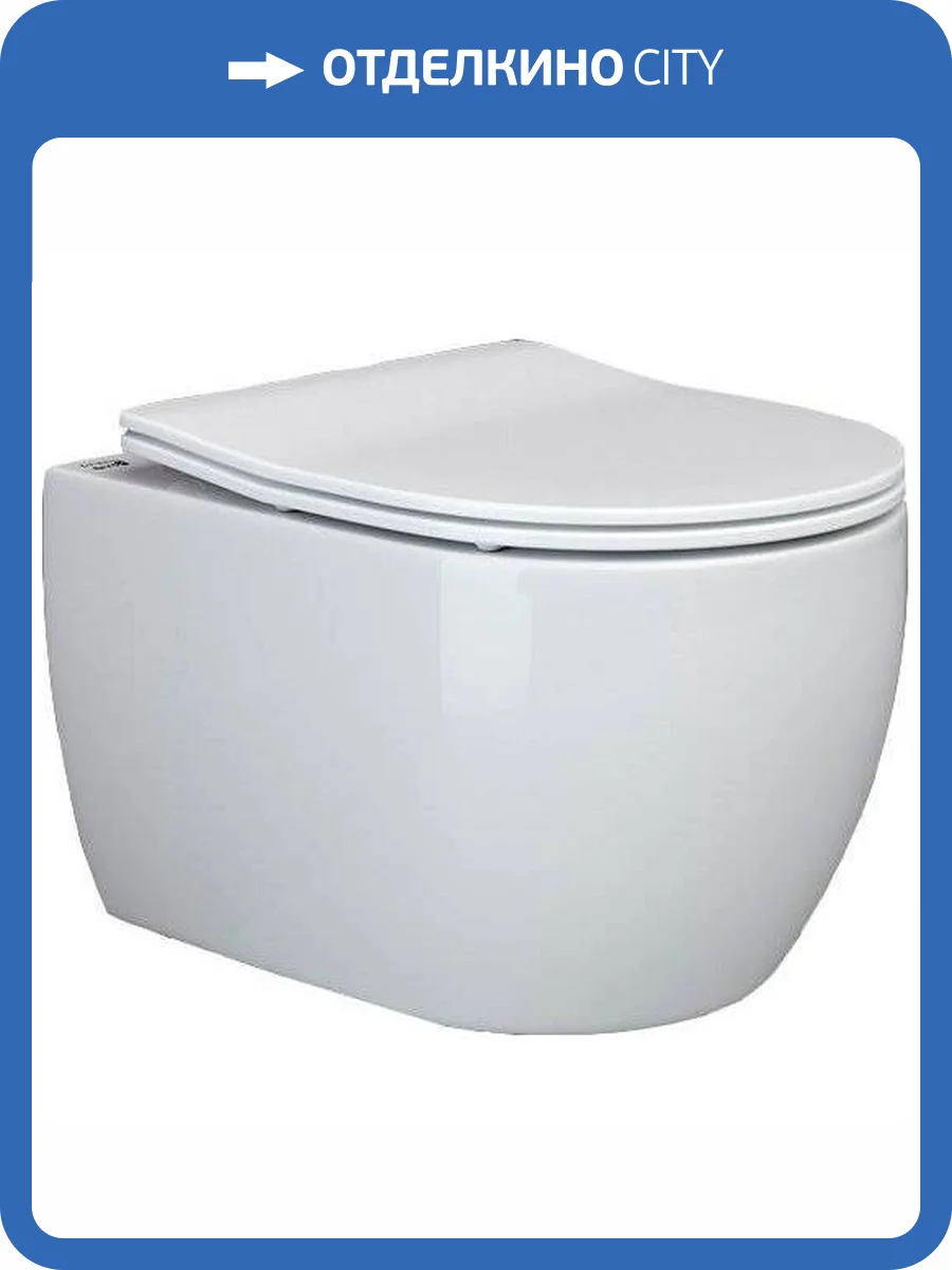 Унитаз подвесной Ceramica Nova Play CN3001 безободковый, с крышкой-сиденьем микролифт фото 10