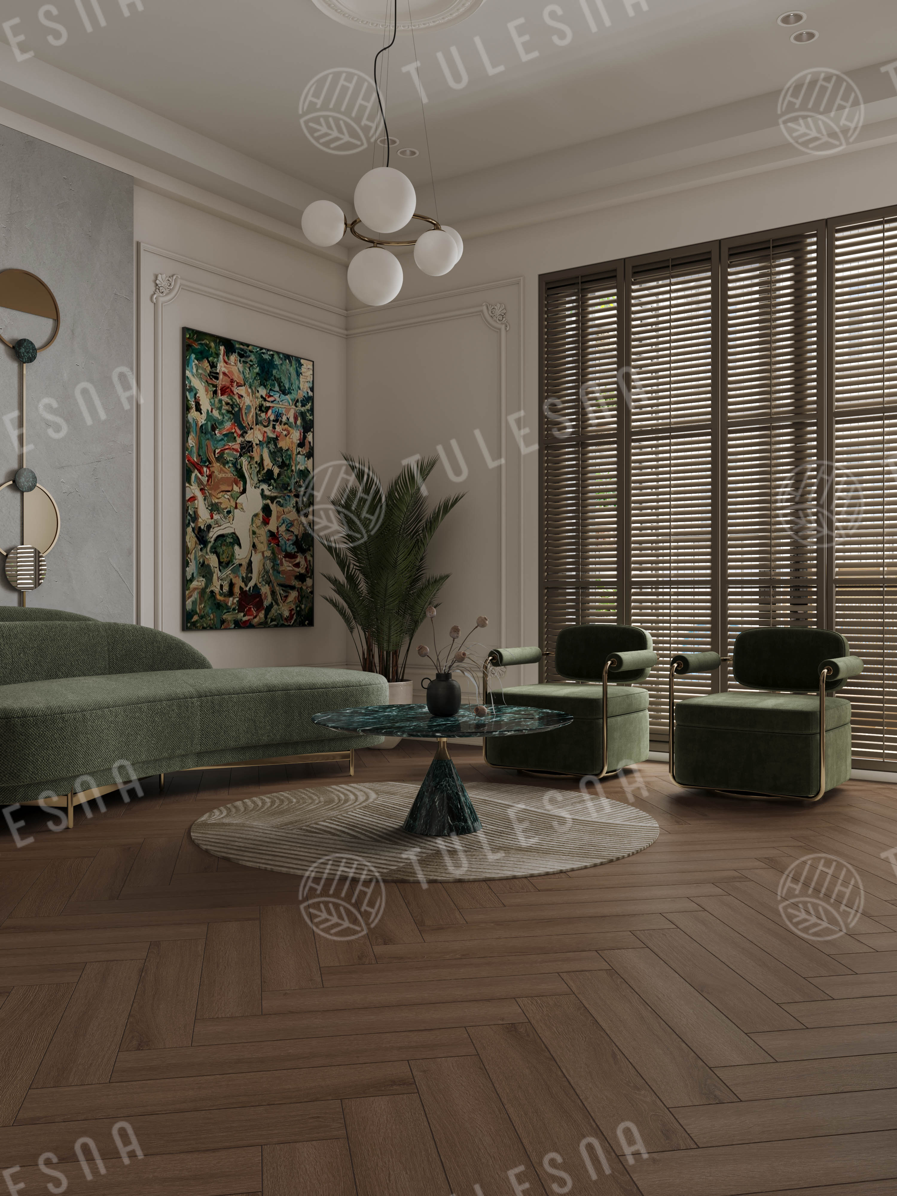 Ламинат Tulesna Селена Паркет (Selene Parquet) 8/33 4V LF503-29 Дарьен 121x605 фото 3