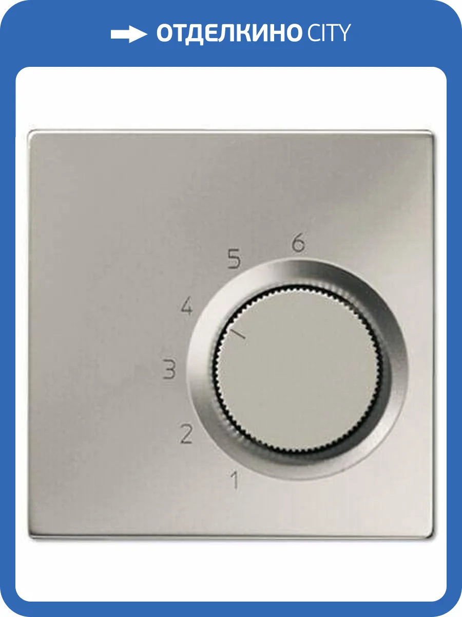 Накладка термостата комнатного Jung LS 990 edelstahl ESTR236PL фото 2