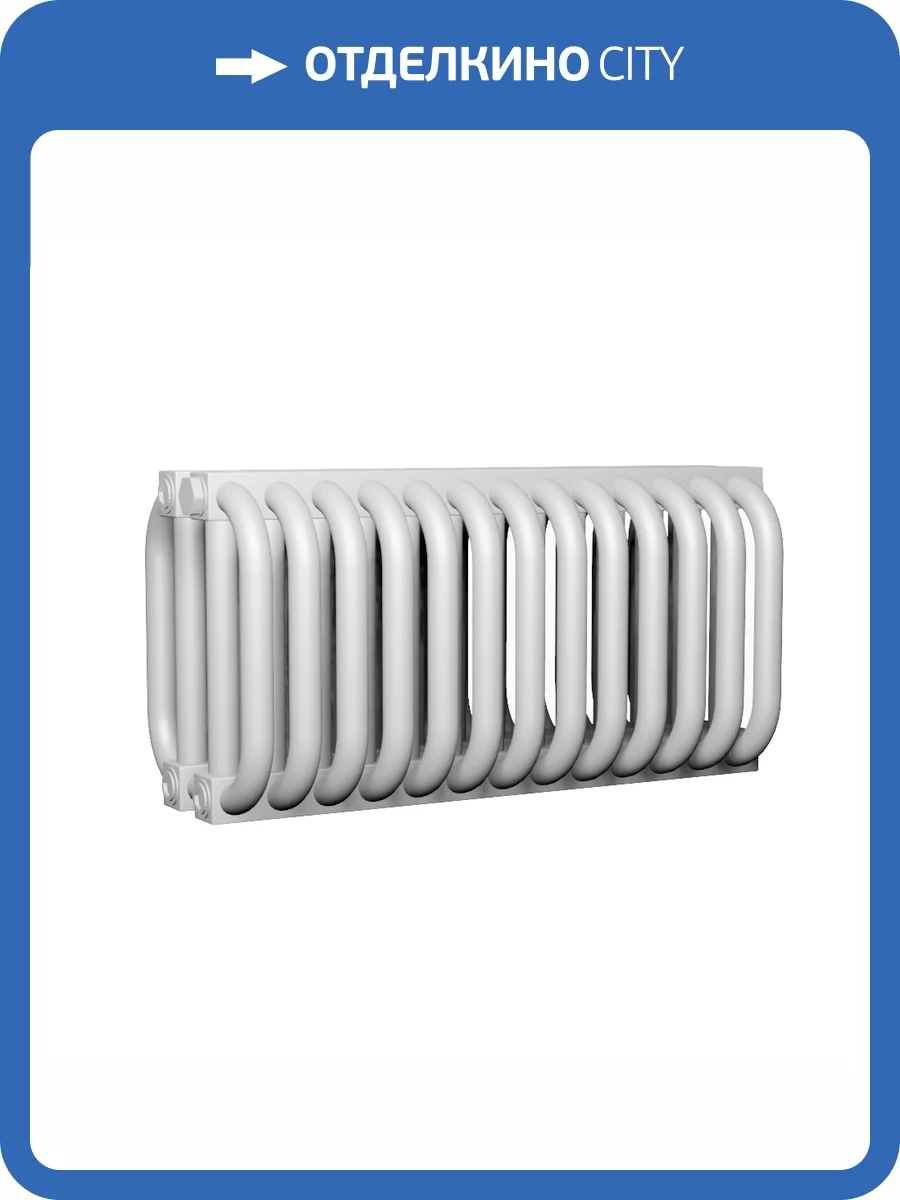 Стальной трубчатый радиатор отопления КЗТО РС 4, четырехтрубный, 300 34 секции фото 4